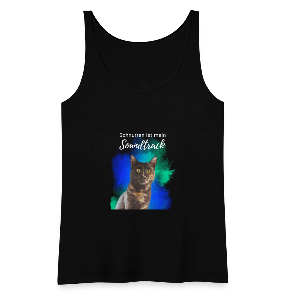 LiNBW. Frauen Tank-Top Schnurren ist mein Soundtrack - Schwarz