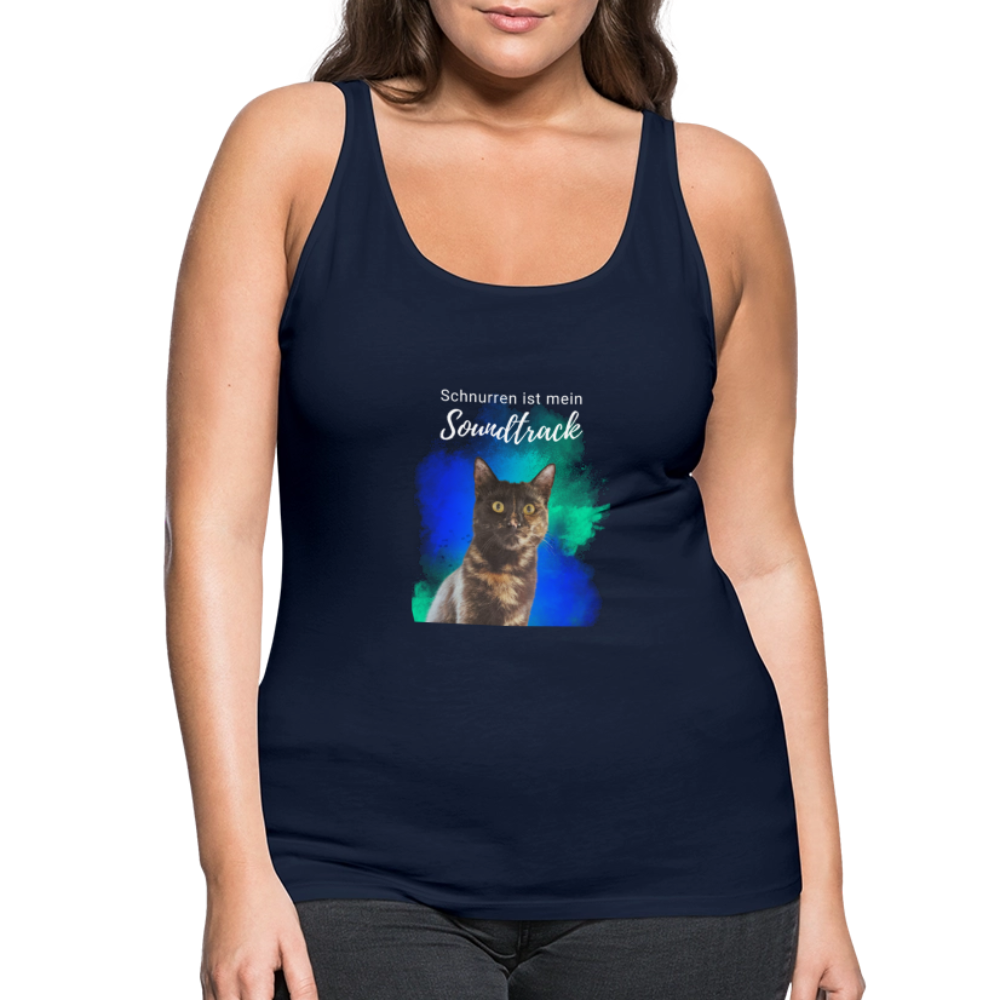 LiNBW. Frauen Tank-Top Schnurren ist mein Soundtrack - Navy
