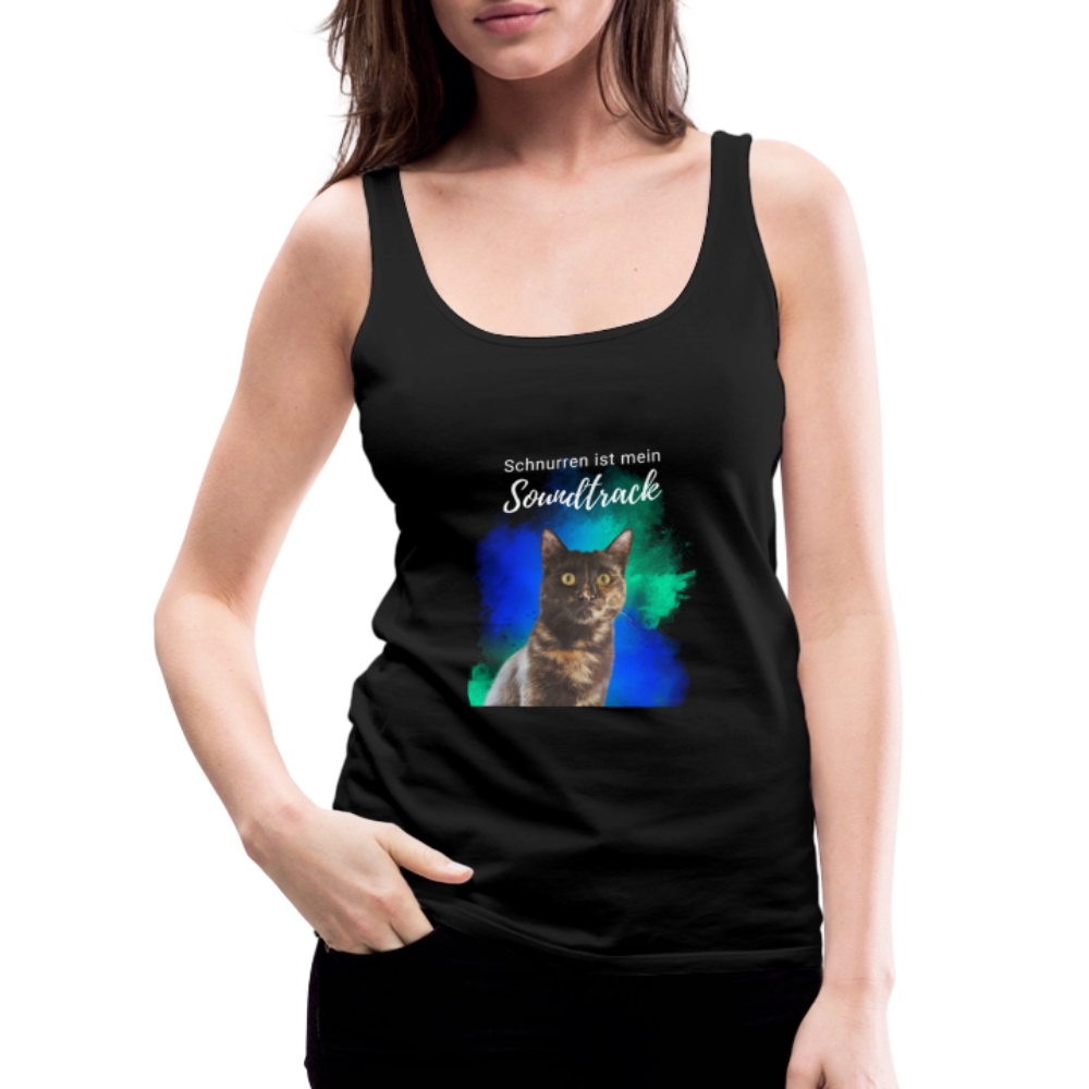 LiNBW. Frauen Tank-Top Schnurren ist mein Soundtrack - Schwarz