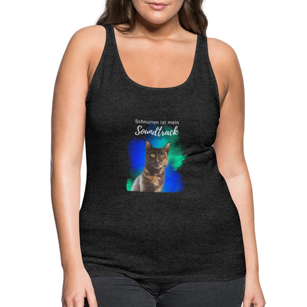 LiNBW. Frauen Tank-Top Schnurren ist mein Soundtrack - Anthrazit