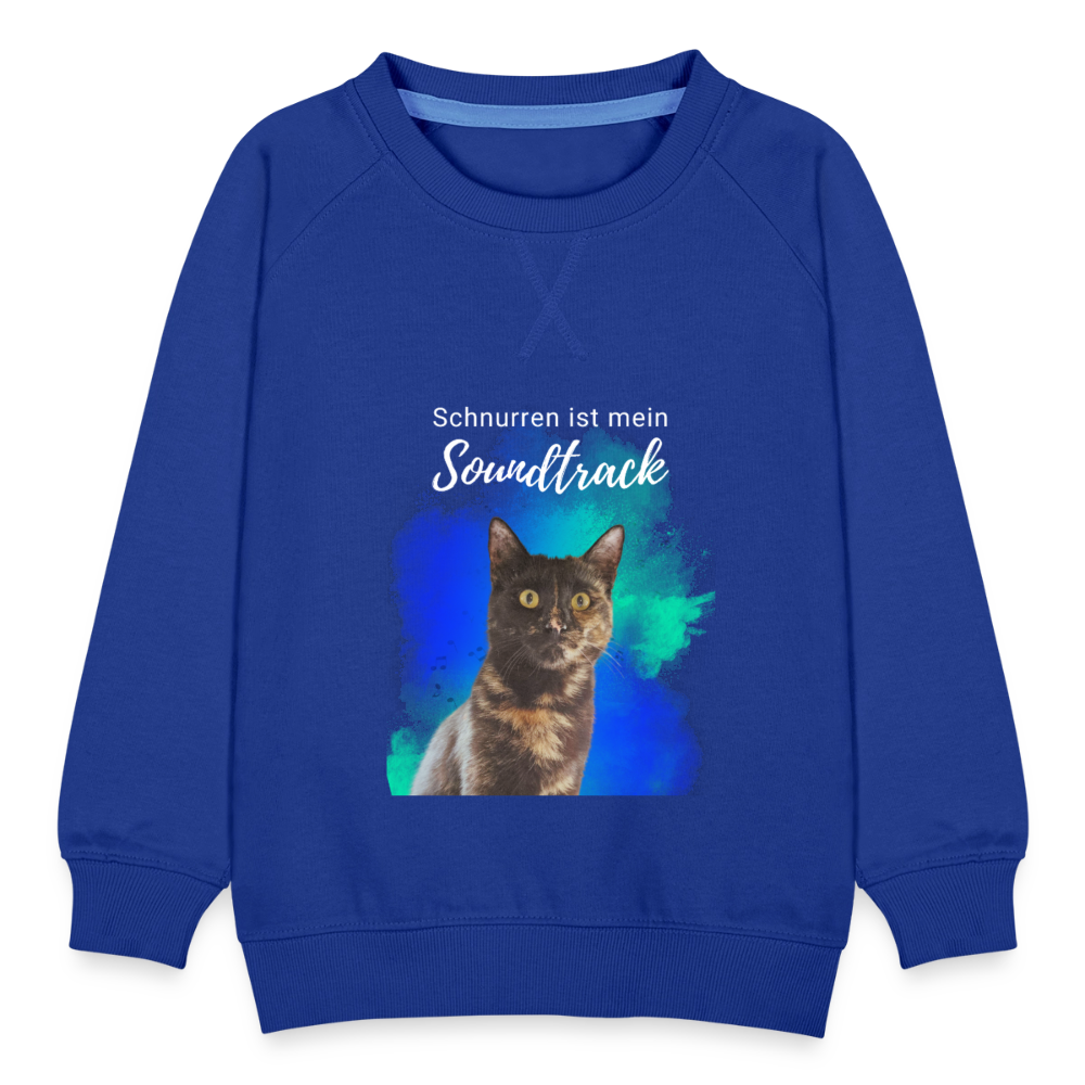 LiNBW. Kinder Pullover Schnurren ist mein Soundtrack - Royalblau