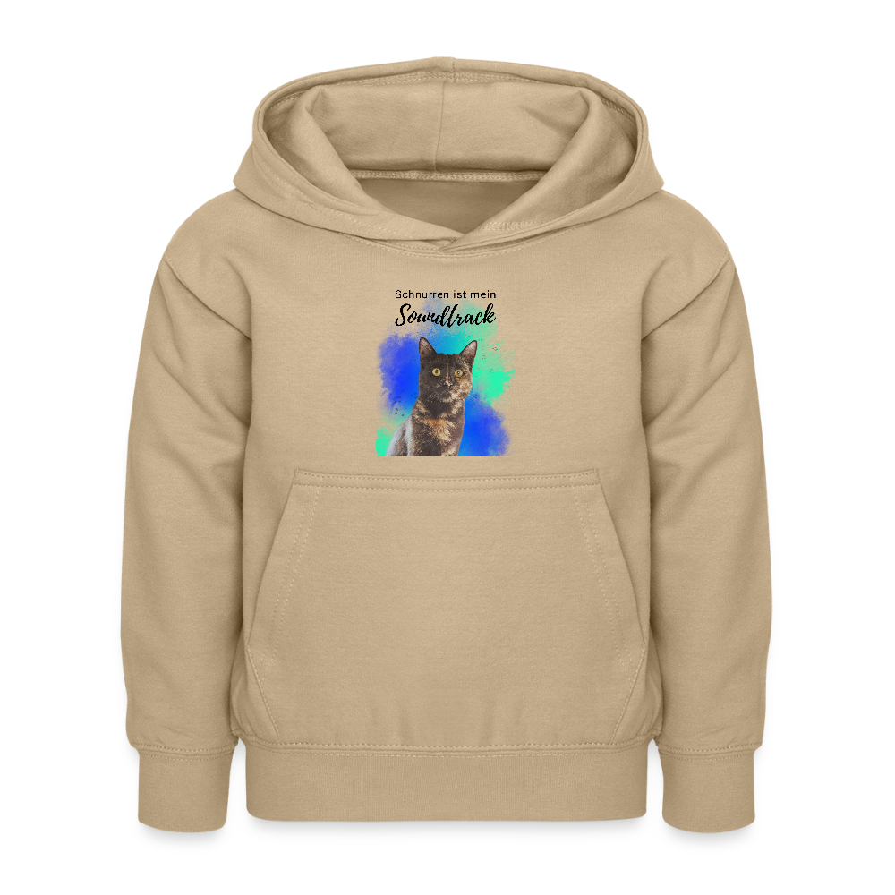 LiNBW. Kinder Hoodie Schnurren ist mein Soundtrack - Sand