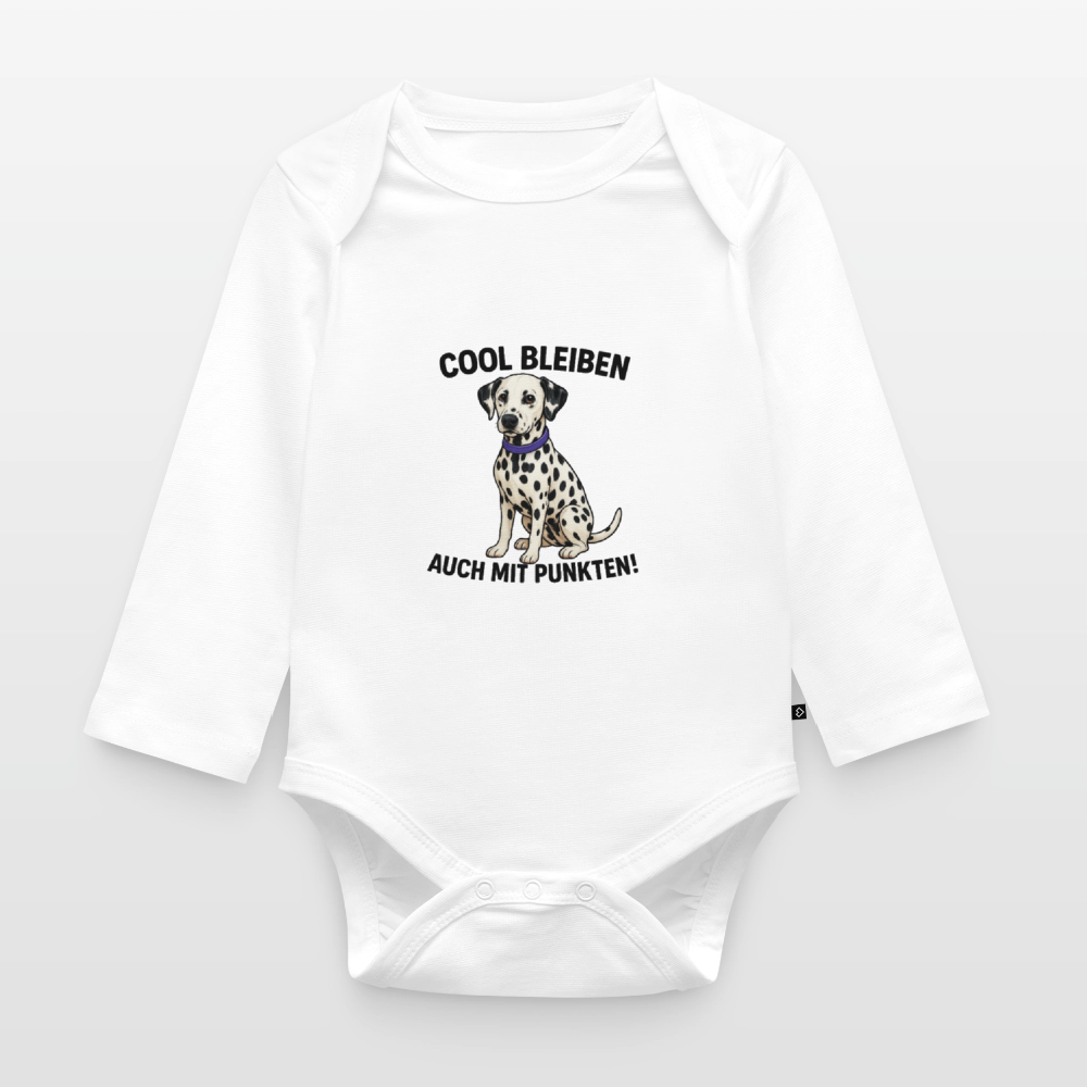 Baby-Body „Cool bleiben – auch mit Punkten!“ - Weiß