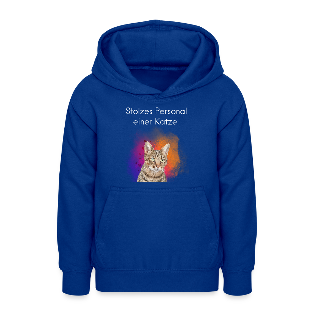 LiNBW. Teenager Hoodie Stolzes Personal einer Katze - Royalblau