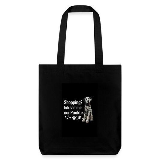 LiNBW. Dalmatiner Stoffbeutel Ich sammel Punkte - Schwarz
