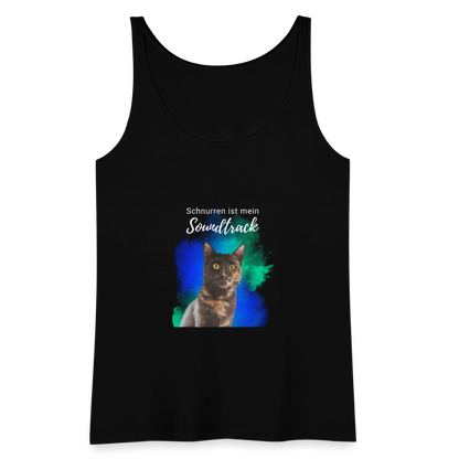 LiNBW. Frauen Tank-Top Schnurren ist mein Soundtrack - Schwarz