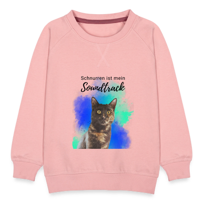 LiNBW. Kinder Pullover Schnurren ist mein Soundtrack - Kristallrosa