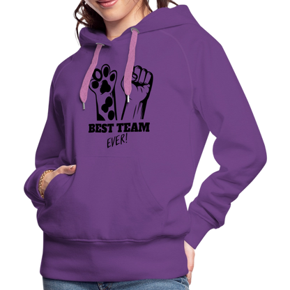 LiNBW.  Frauen Hoodie Best Team Ever - Purple