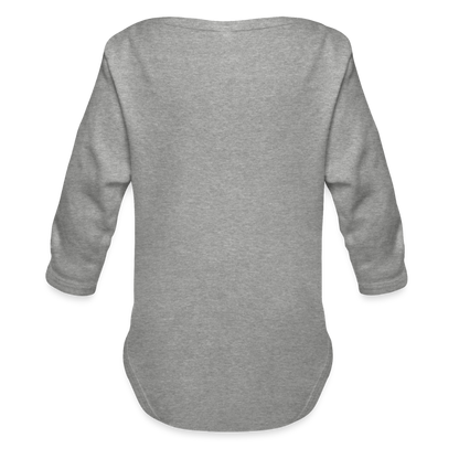 Baby-Body „Life is not just black and white“ – Statement mit Haltung - Grau meliert