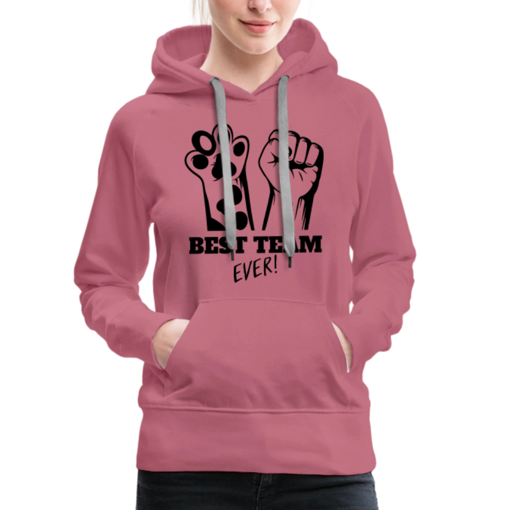 LiNBW.  Frauen Hoodie Best Team Ever - Malve