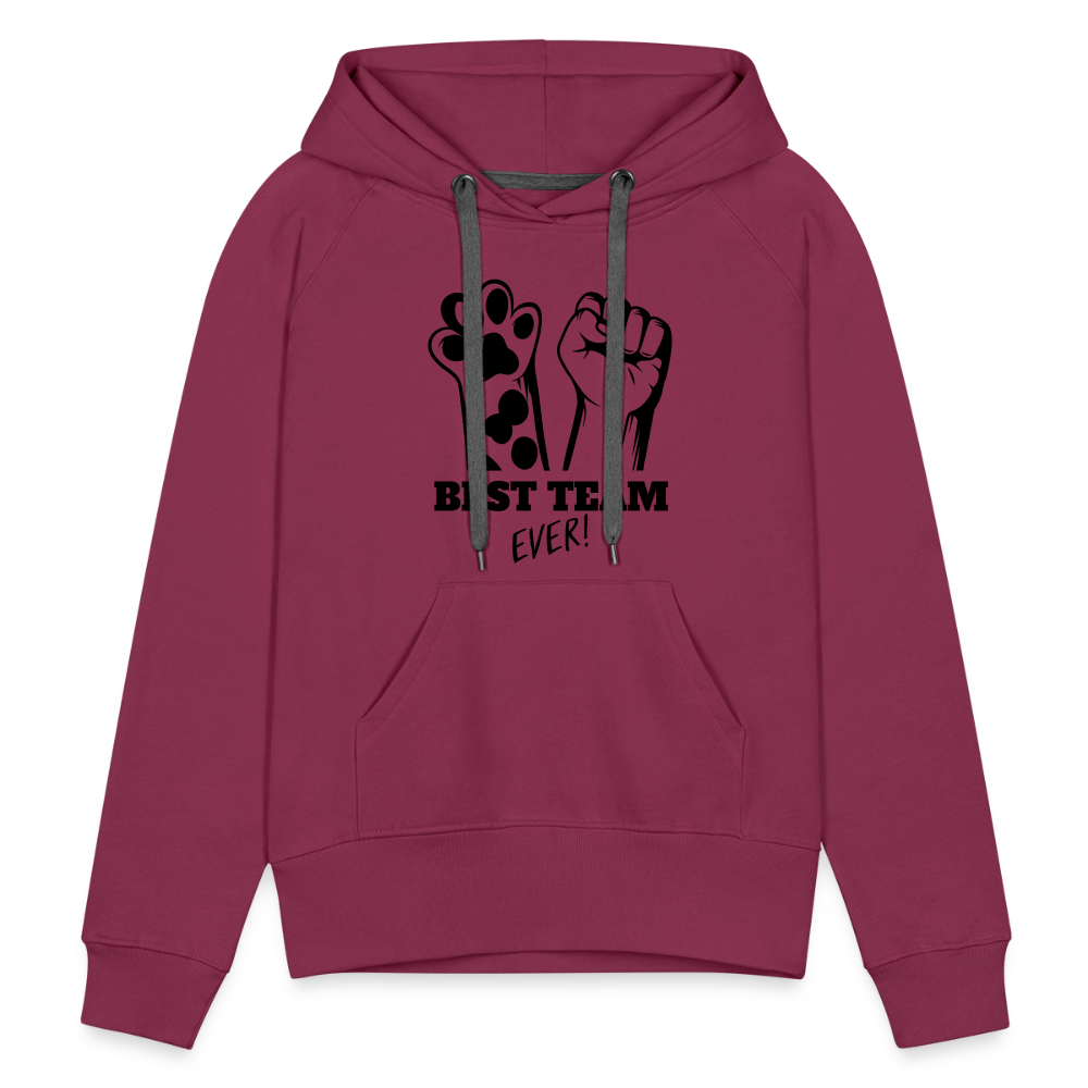 LiNBW.  Frauen Hoodie Best Team Ever - Bordeaux