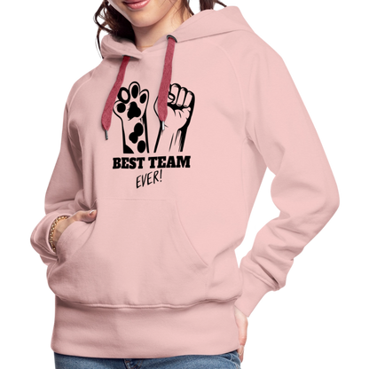 LiNBW.  Frauen Hoodie Best Team Ever - Kristallrosa
