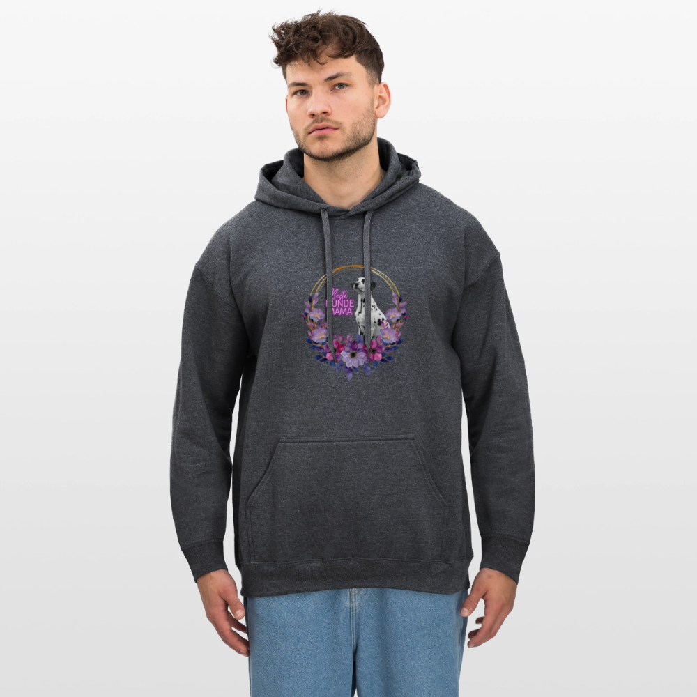 LiNBW. Männer & Frauen Hoodie Beste Hundemama - Dunkelgrau meliert