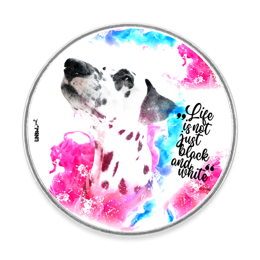 Magnet „Boa Edition – Life is not just black and white“ – Dalmatiner trifft Farbkraft - Weiß