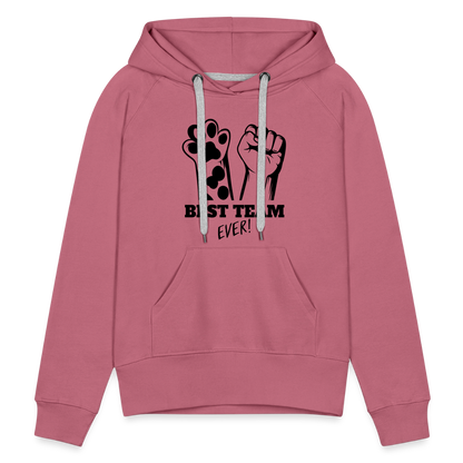 LiNBW.  Frauen Hoodie Best Team Ever - Malve