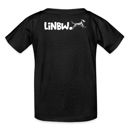 Kinder-T-Shirt – Life is not just black and white | Statement-Shirt mit Haltung - Schwarz