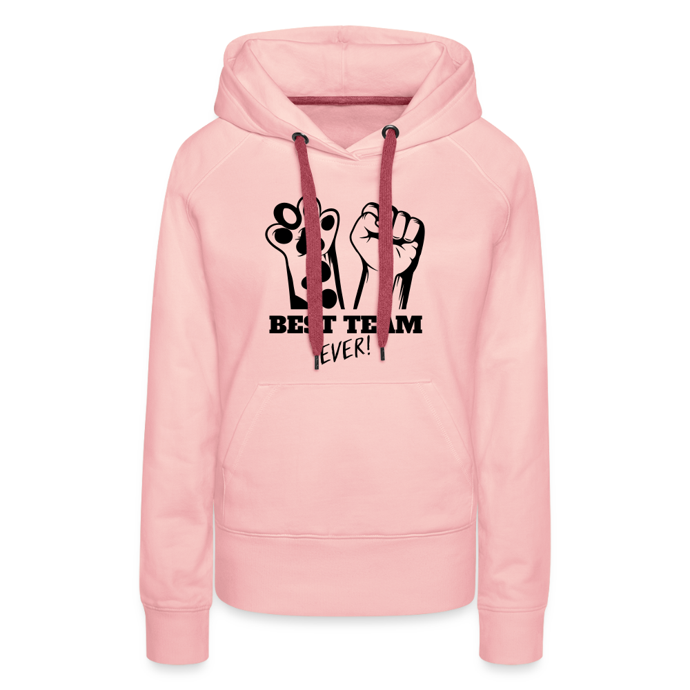 LiNBW.  Frauen Hoodie Best Team Ever - Kristallrosa