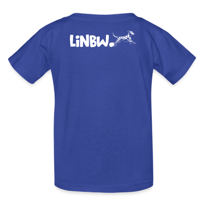 Kinder-T-Shirt – Life is not just black and white | Statement-Shirt mit Haltung - Royalblau