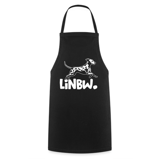 Kochschürze mit LINBW-Logo – schlicht, stilvoll & bewusst - Schwarz