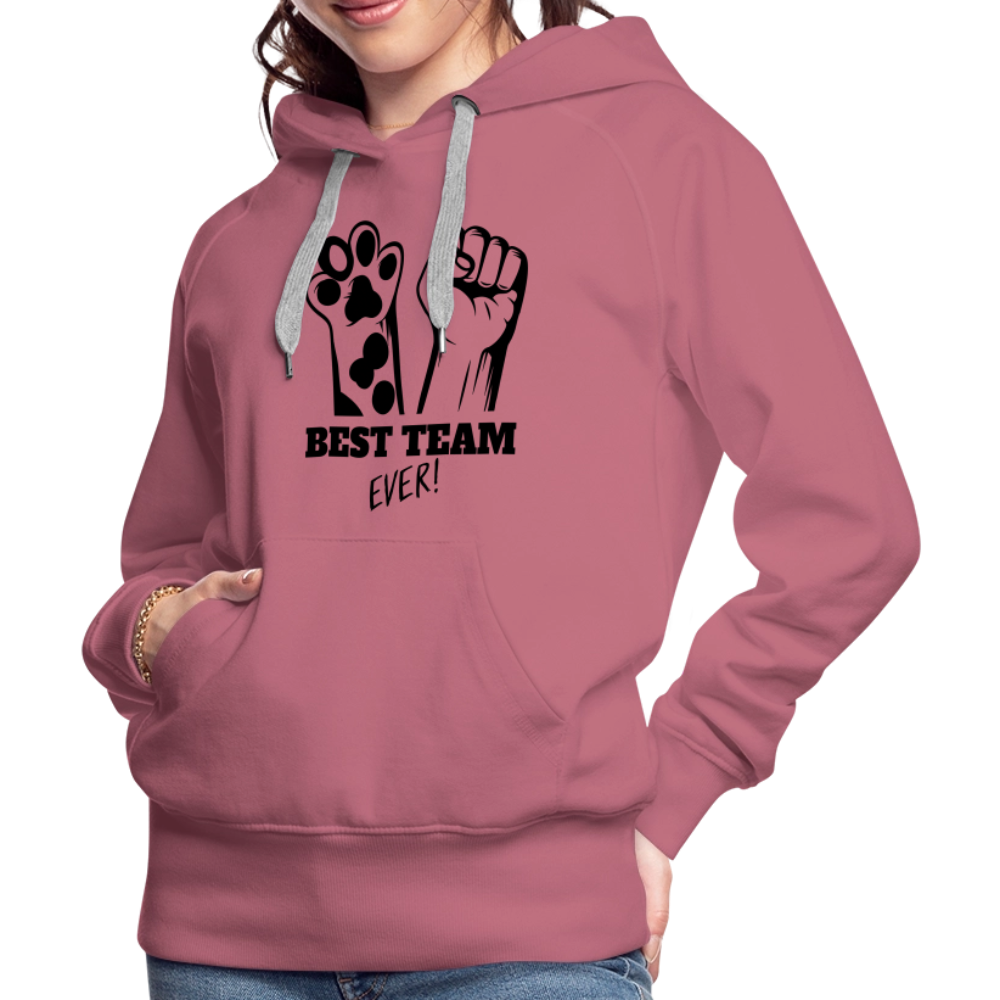 LiNBW.  Frauen Hoodie Best Team Ever - Malve