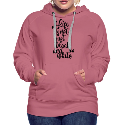 LiNBW. Frauen Hoodie Life is not just black and white - Malve