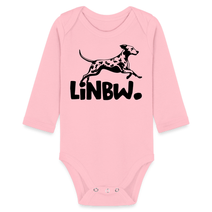 Baby-Body „LINBW Signature“ – Mit Dalmatinerlogo - Hellrosa