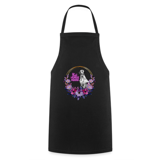 Kochschürze „Beste Hundemama“ – Für die Queen aller Fellnasen - Schwarz