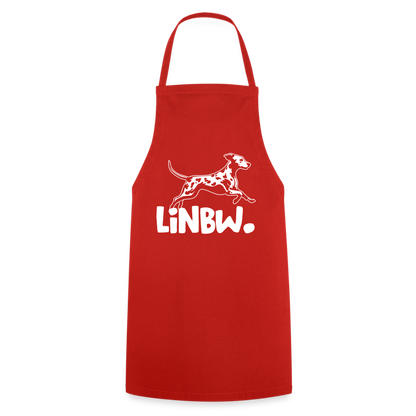Kochschürze mit LINBW-Logo – schlicht, stilvoll & bewusst - Rot