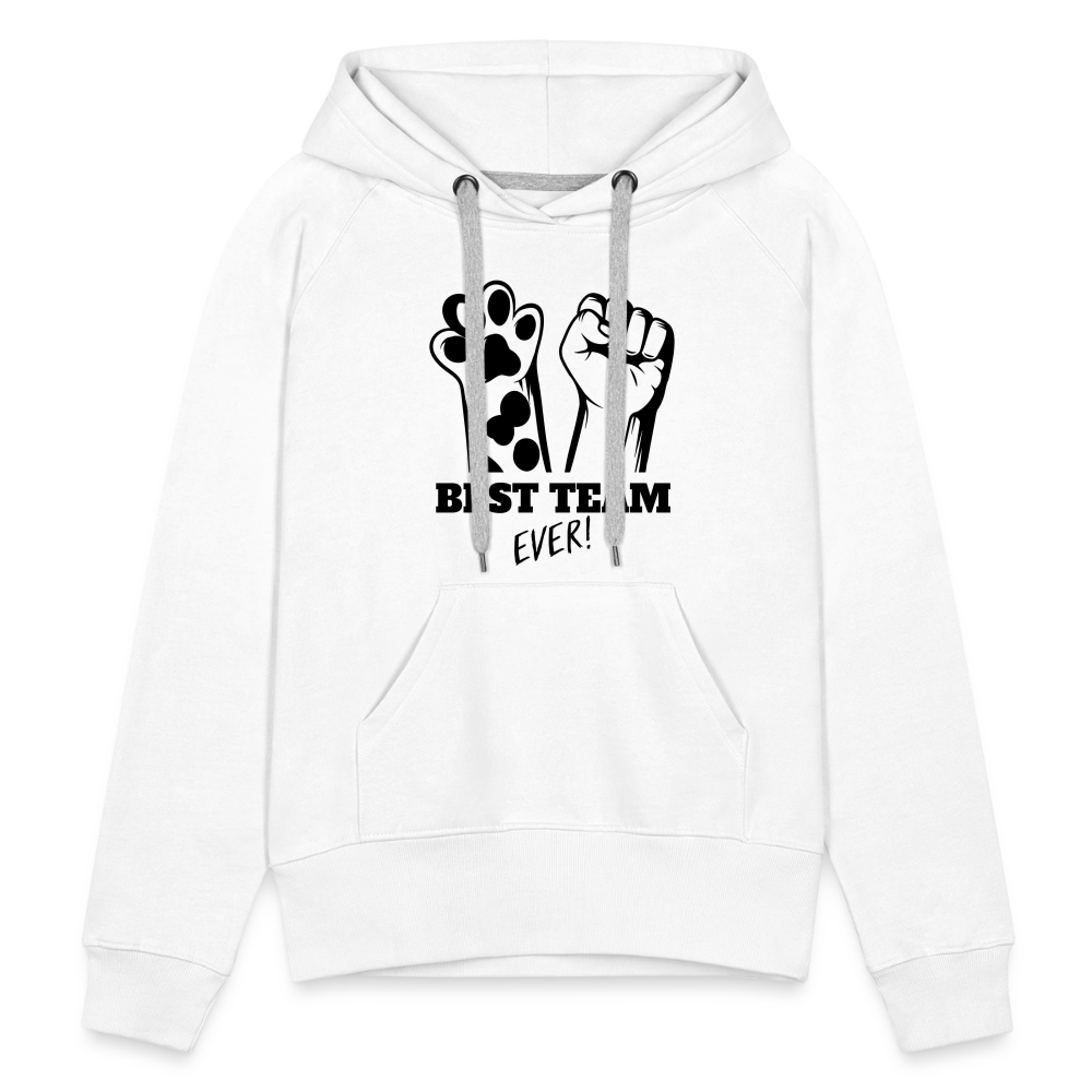 LiNBW.  Frauen Hoodie Best Team Ever - Weiß