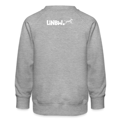 LiNBW. Kinder Pullover Life is not just black and white - Grau meliert