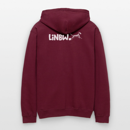 LiNBW. Männer & Frauen Hoodie Life is not just black and white - Maroon