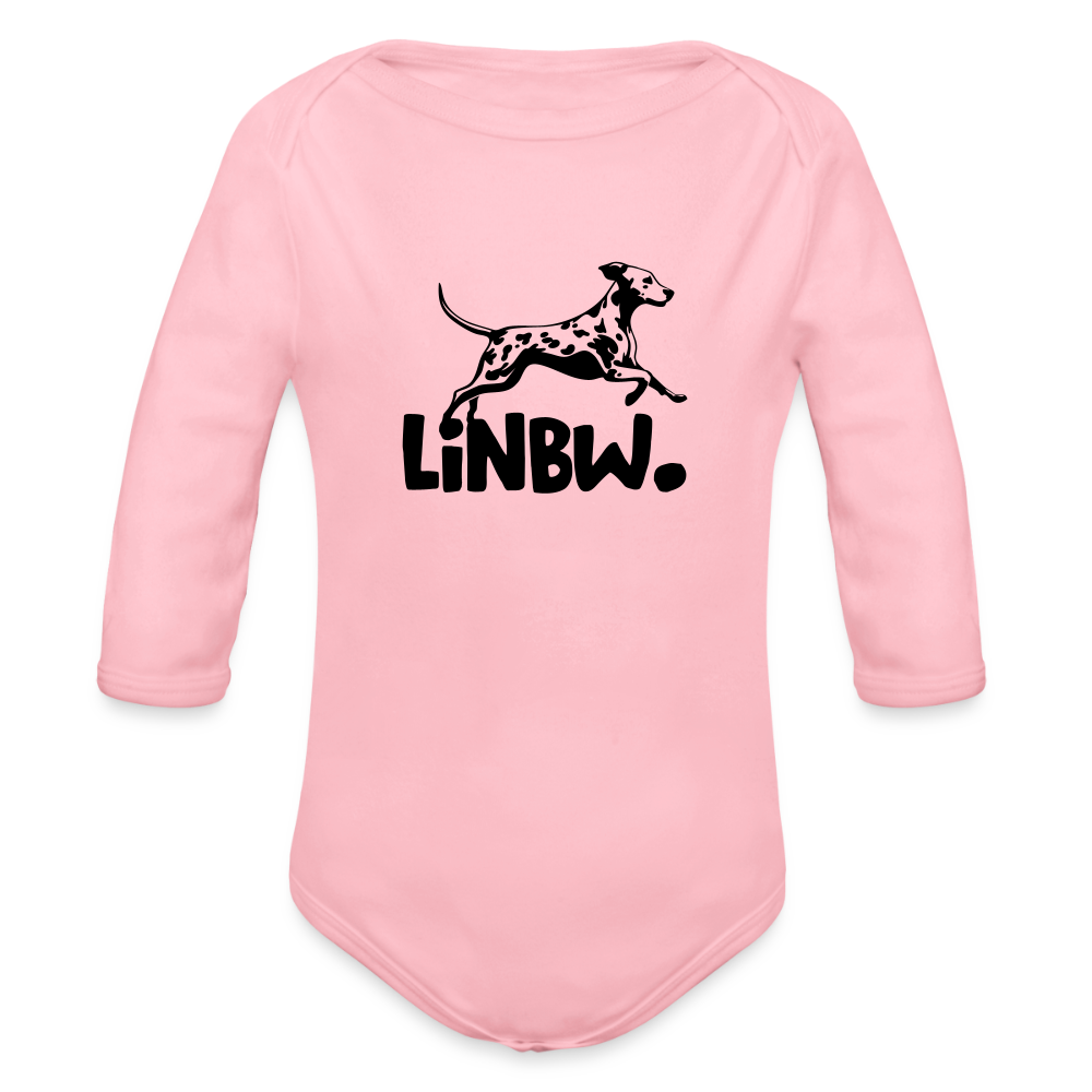 Baby-Body „LINBW Signature“ – Mit Dalmatinerlogo - Hellrosa