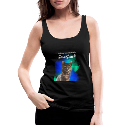 LiNBW. Frauen Tank-Top Schnurren ist mein Soundtrack - Schwarz