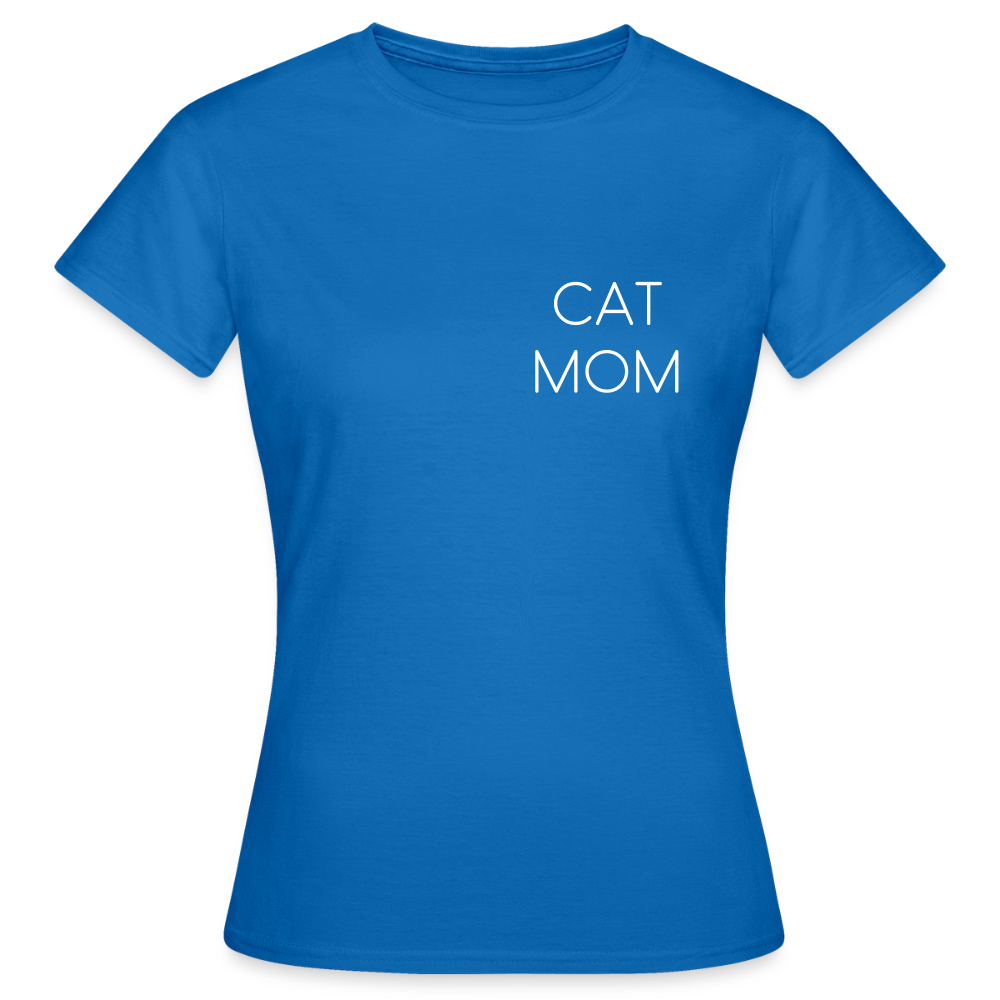 LiNBW. Frauen T-Shirt Stolzes Personal einer Katze - Royalblau