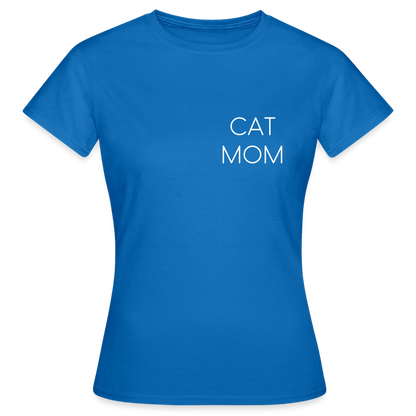 LiNBW. Frauen T-Shirt Stolzes Personal einer Katze - Royalblau