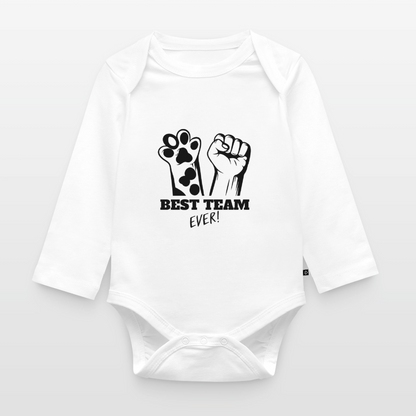 Baby-Body „Best Team Ever!“ – Für kleine Tierfreunde mit Power - Weiß