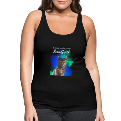 LiNBW. Frauen Tank-Top Schnurren ist mein Soundtrack - Schwarz