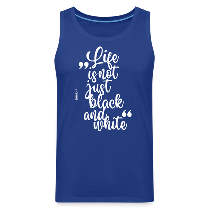 LiNBW. Männer Tank-Top Life is not just black and white - Königsblau