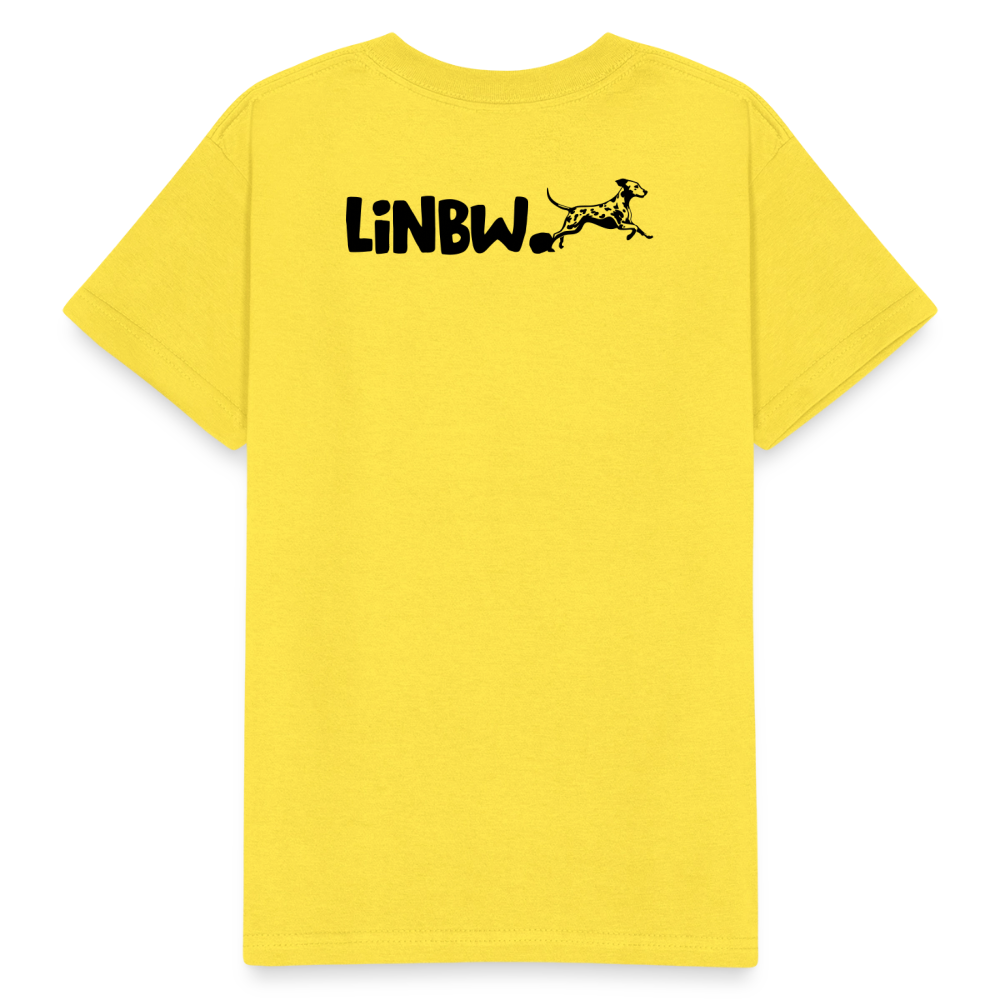Kinder-T-Shirt – Life is not just black and white | Statement-Shirt mit Haltung - Gelb
