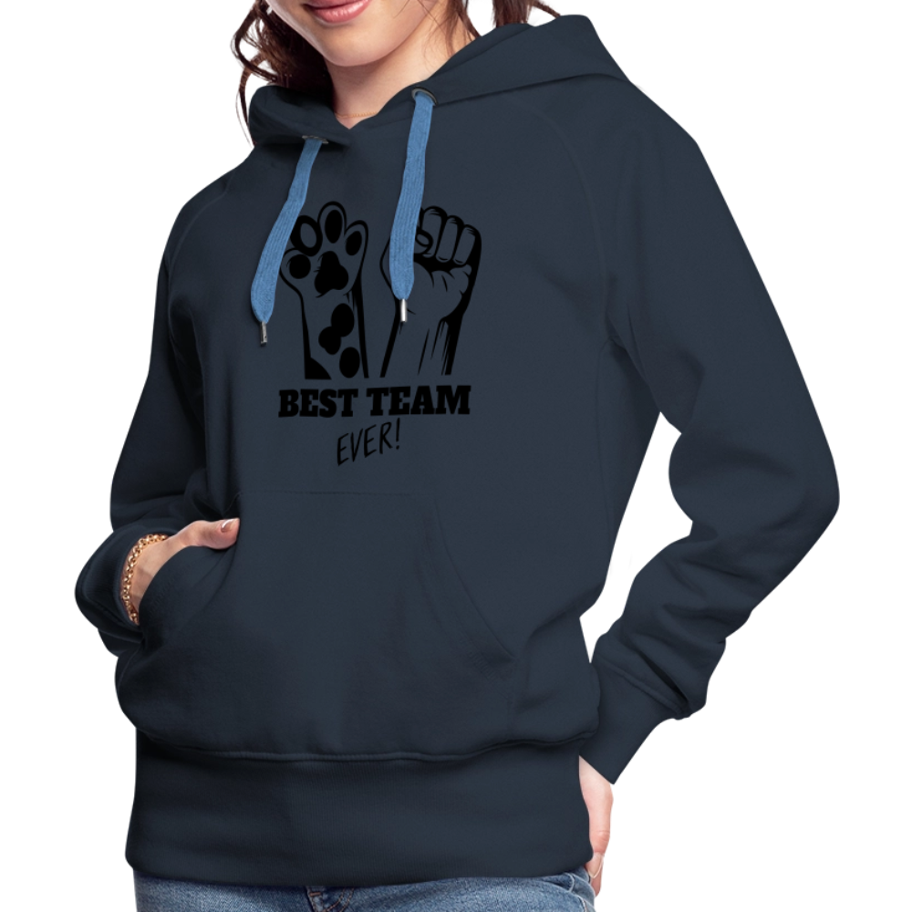 LiNBW.  Frauen Hoodie Best Team Ever - Navy