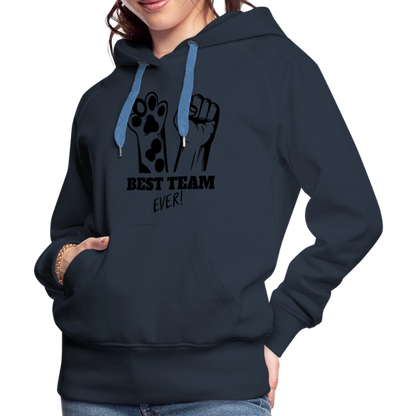 LiNBW.  Frauen Hoodie Best Team Ever - Navy