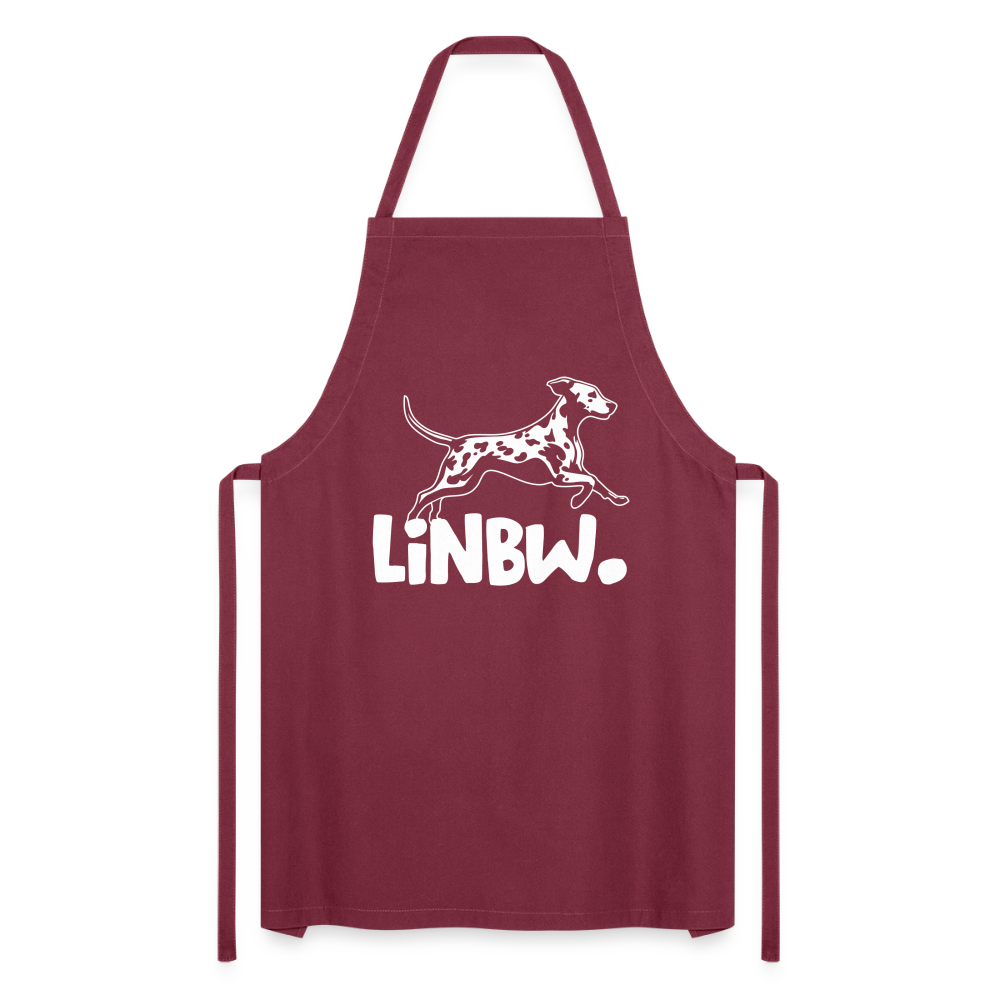 Kochschürze mit LINBW-Logo – schlicht, stilvoll & bewusst - Bordeaux