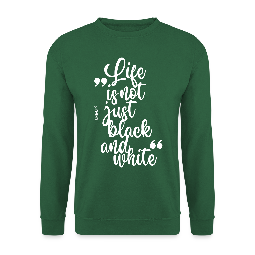LiNBW. Männer Pullover Life is not just black and white - Grün
