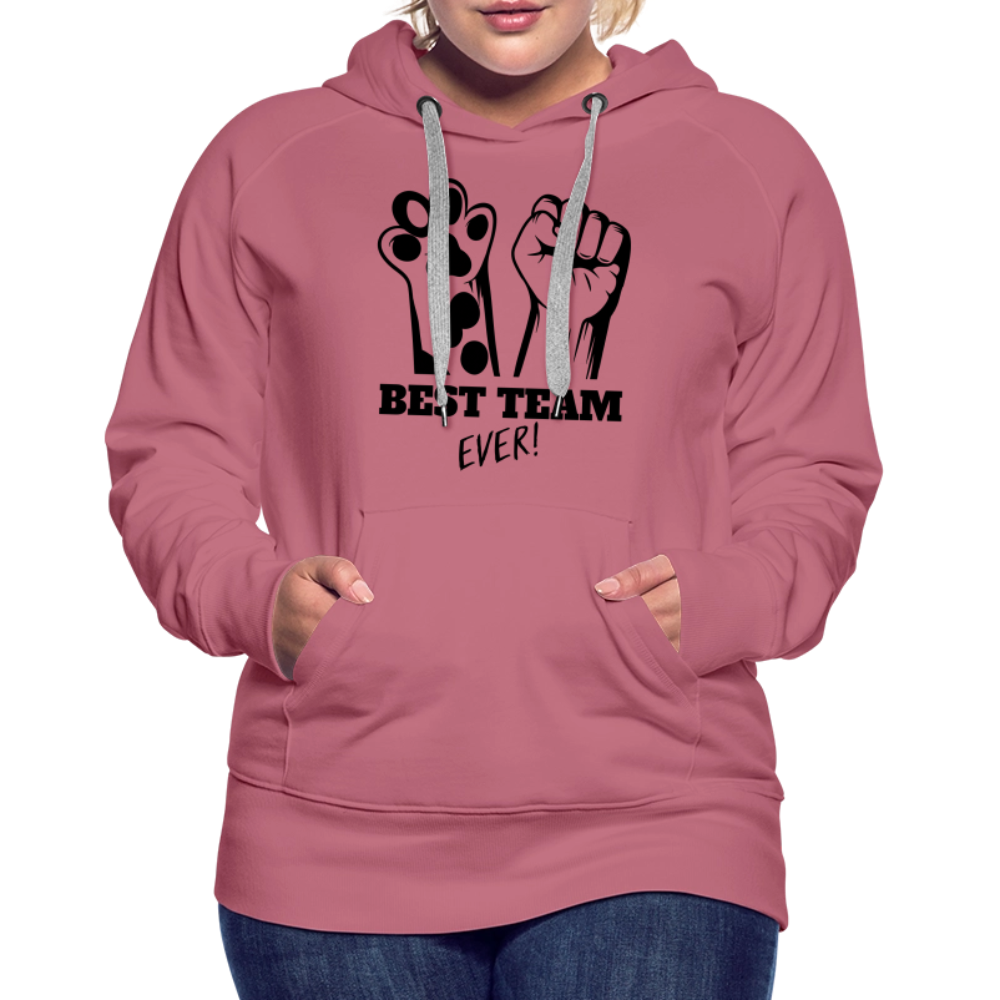 LiNBW.  Frauen Hoodie Best Team Ever - Malve
