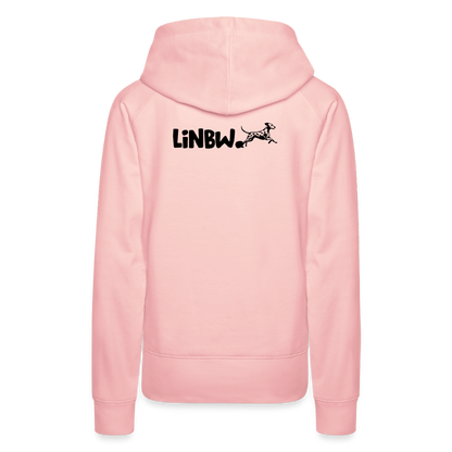 LiNBW. Frauen Hoodie Life is not just black and white - Kristallrosa