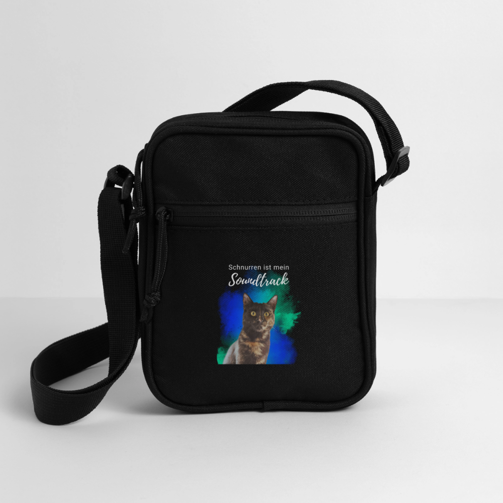 LiNBW. Crossbody Bag Schnurren ist mein Soundtrack - Schwarz