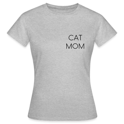 LiNBW. Frauen T-Shirt Stolzes Personal einer Katze - Grau meliert