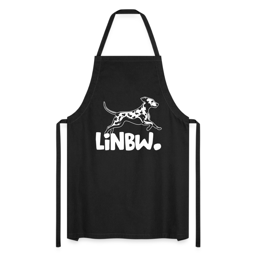 Kochschürze mit LINBW-Logo – schlicht, stilvoll & bewusst - Schwarz