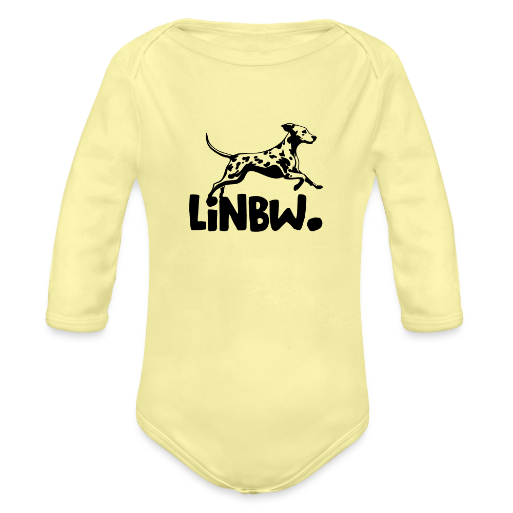 Baby-Body „LINBW Signature“ – Mit Dalmatinerlogo - Hellgelb