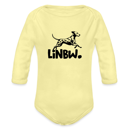Baby-Body „LINBW Signature“ – Mit Dalmatinerlogo - Hellgelb
